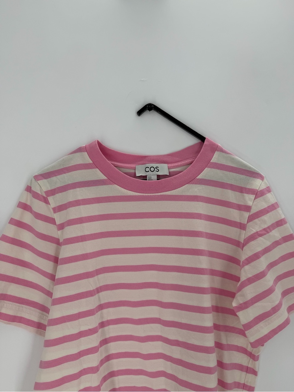 Cos Pink Striped 24/7 Regular T-Shirt